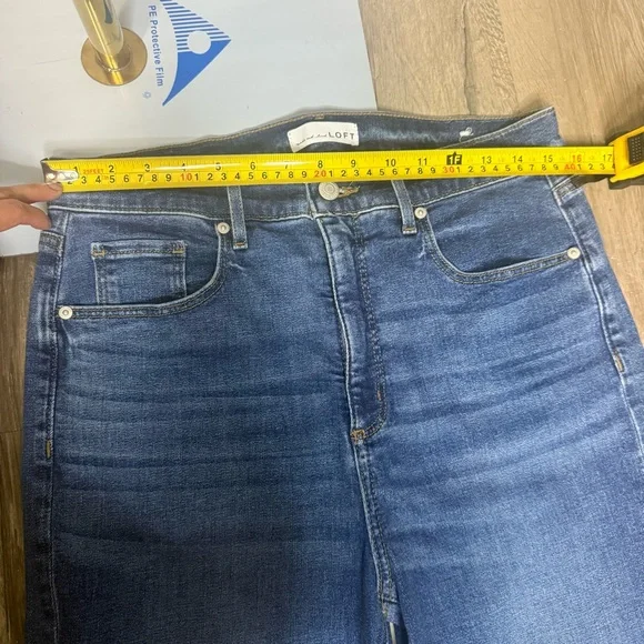 LOFT Denim Flare Wide-Leg Jeans - Picture 6 of 9